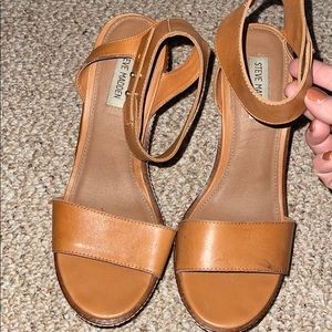 Steven Madden Cognac Wedges